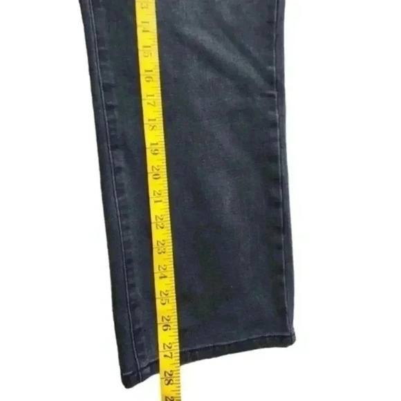 Yoga Jeans Emily Slim Jeans Washed Black High Rise Mom Fit Denim Women's 34 - Picture 15 of 16